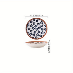 Colorful Rattan Pattern Dinnerware Set Pasta Plate