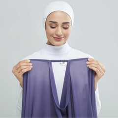 Solid Chiffon Hijab Scarf Women's Long Shawl Lightweight Hair Wrap