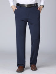 Men's Classic Solid Dress Pants for Business - Spring Summer