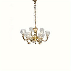 Vintage European Style Chandelier 1:12 Scale Dollhouse Accessory