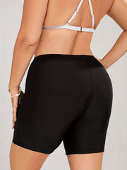  High Rise Stretch Vacation Swimsuit Shorts
