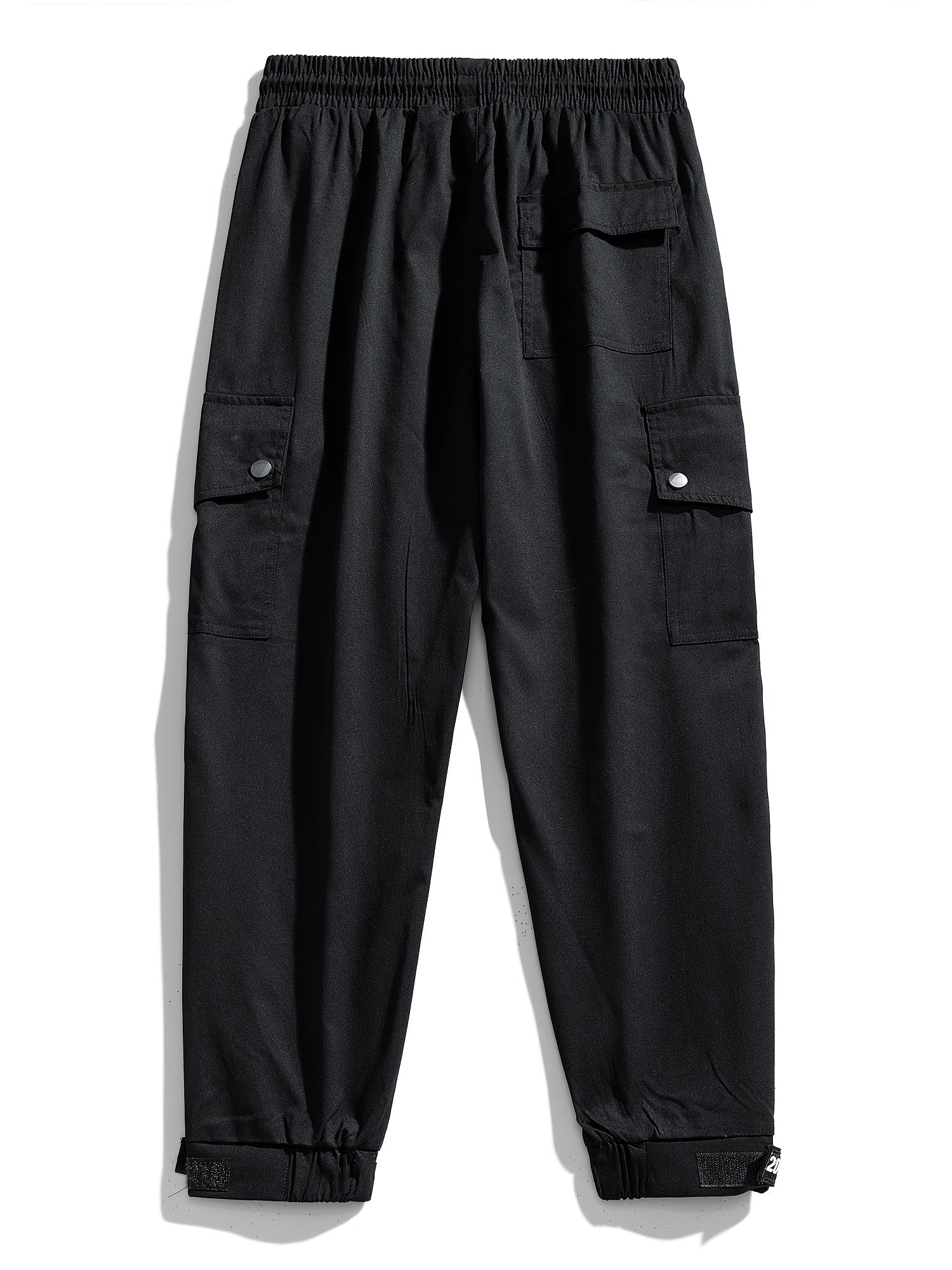 Men's Graphic Print Cargo Pants with Drawstring Waist