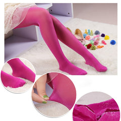3 Pack Opaque Elastic Tights High Waist Slim Footed Pantyhose