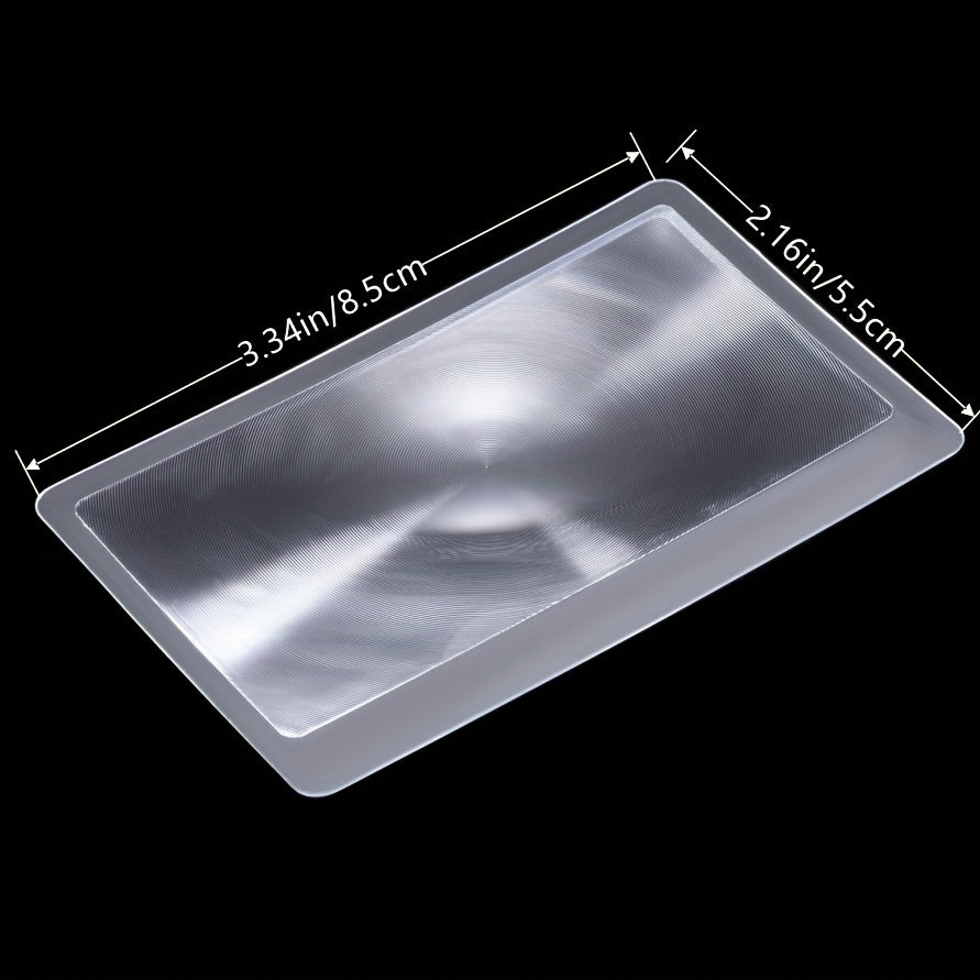 5-Pack Credit Card Magnifiers 3X Portable Pocket Magnifying Glass