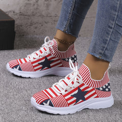 Women's Mesh Tennis Sports Shoes Lightweight Non slip Travel Shoes