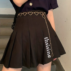 Heart Metal Waist Chain Adjustable Golden Belly Chain Belt