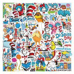60pcs Dr Seuss Stickers Set