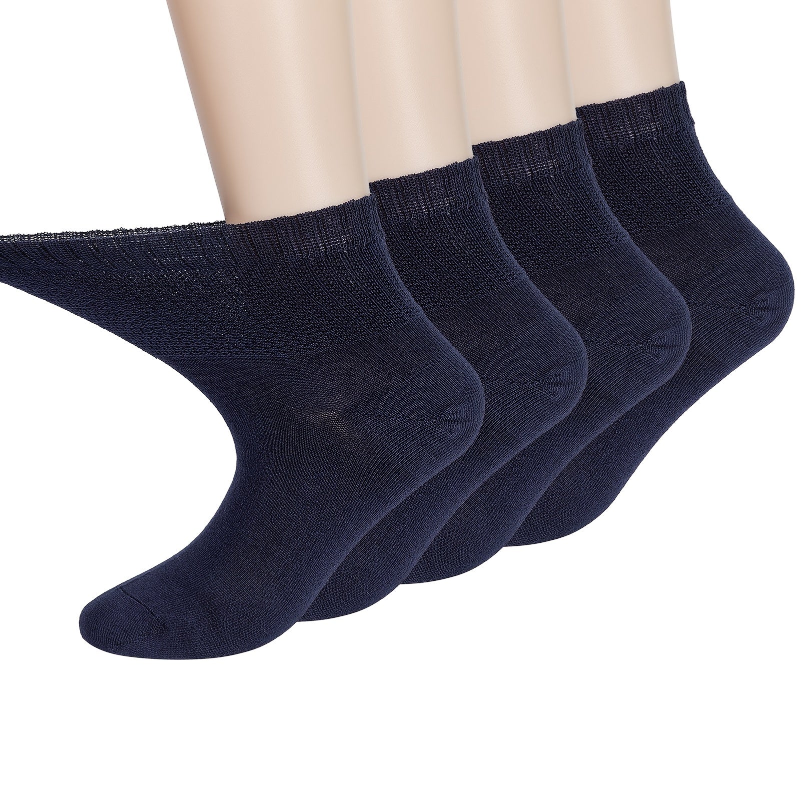 4 Pairs Bamboo Ankle Diabetic Socks Women's Stock