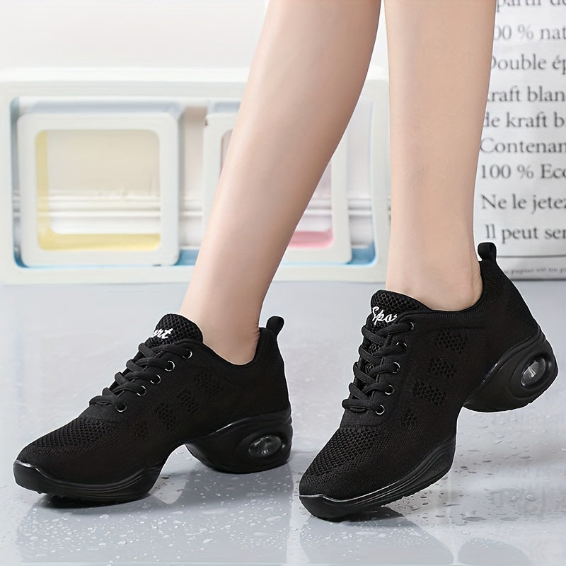 Women's Air Cushion Jazz Dance Shoes Lightweight Low Top Dance Sneakers