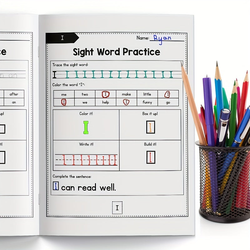 Interactive English Alphabet & Vocabulary Workbook for Kids