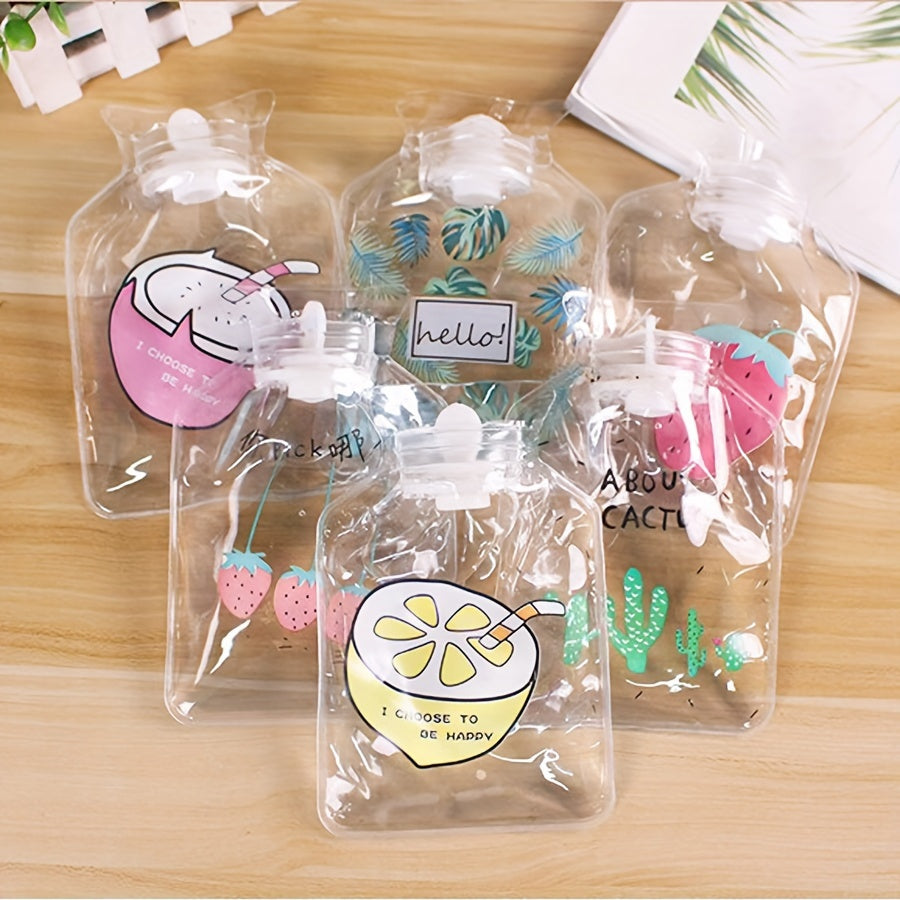Mini Transparent Hot Water Bag Winter Hand Warmer Portable Hot Compress Bag