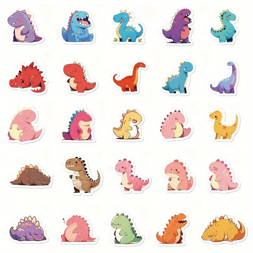 100 Dinosaur Stickers for DIY Decoration - PVC Material