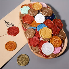 10pcs Fire Paint Wax Seal Stickers Envelope Seal Self