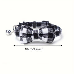 Striped Bowtie Dog Necklace Cat Collar Pet Supplies