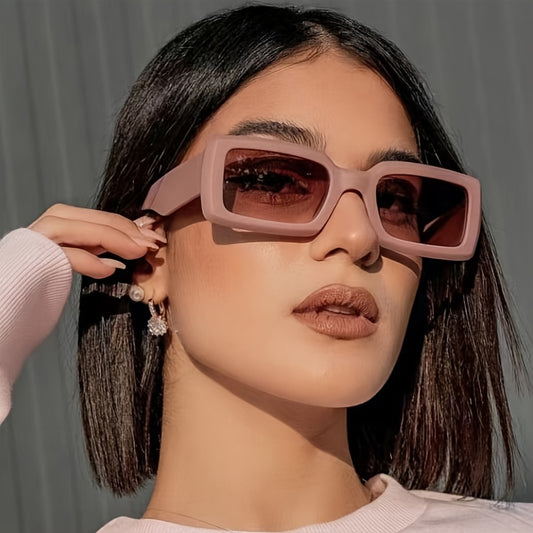Stylish Oversized Square Sunglasses for Women Mirror Sun Protection Lenses
