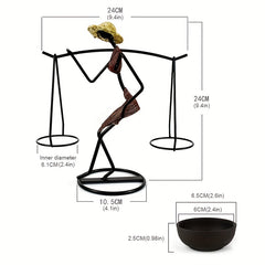 Rustic Character Candlestick for Romantic Dining Table Decoration