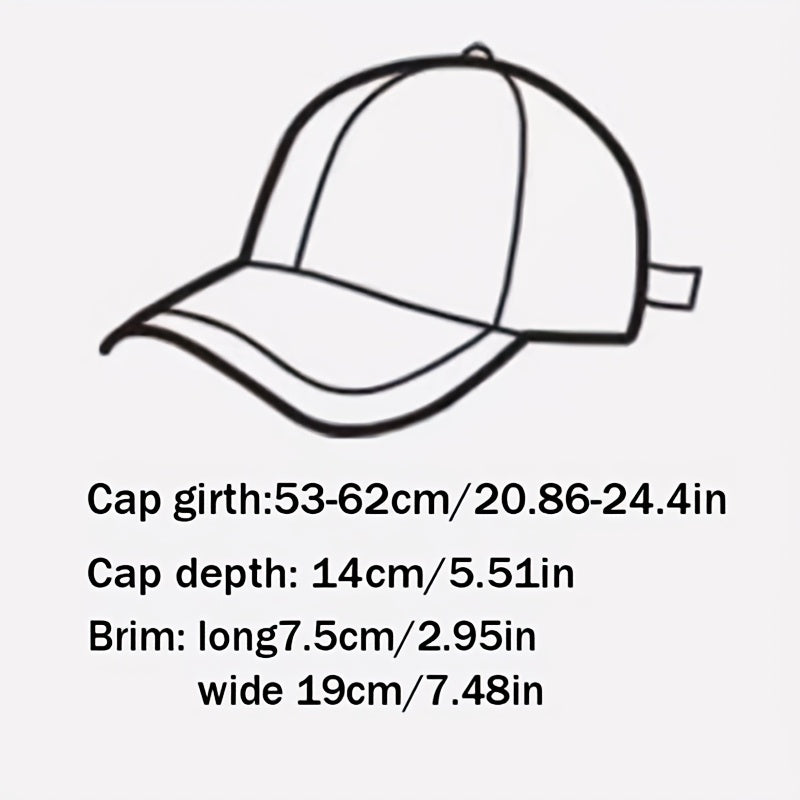 Wool Embroidery Alphabet Baseball Cap - American Retro Cap
