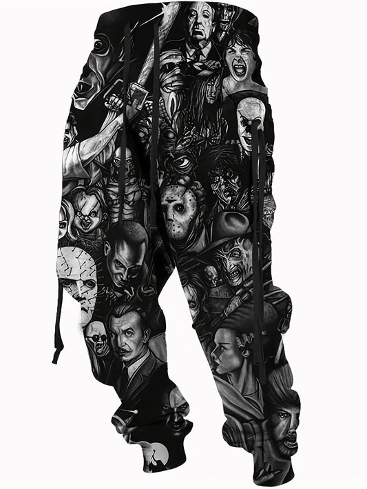 Villains All Over Print Men's Comfy Jogger Pants