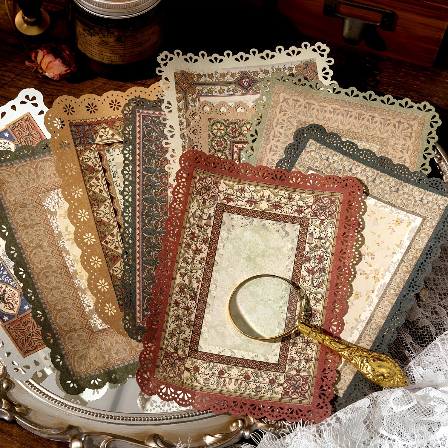 10pcs Vintage Scrapbook Paper Mix Special Papers For Scrapbooking