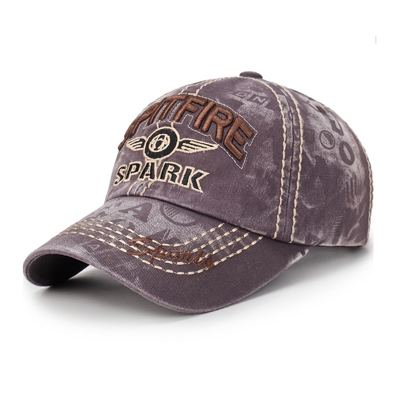 Men's Washed Cowboy Baseball Cap Summer Sun Hat