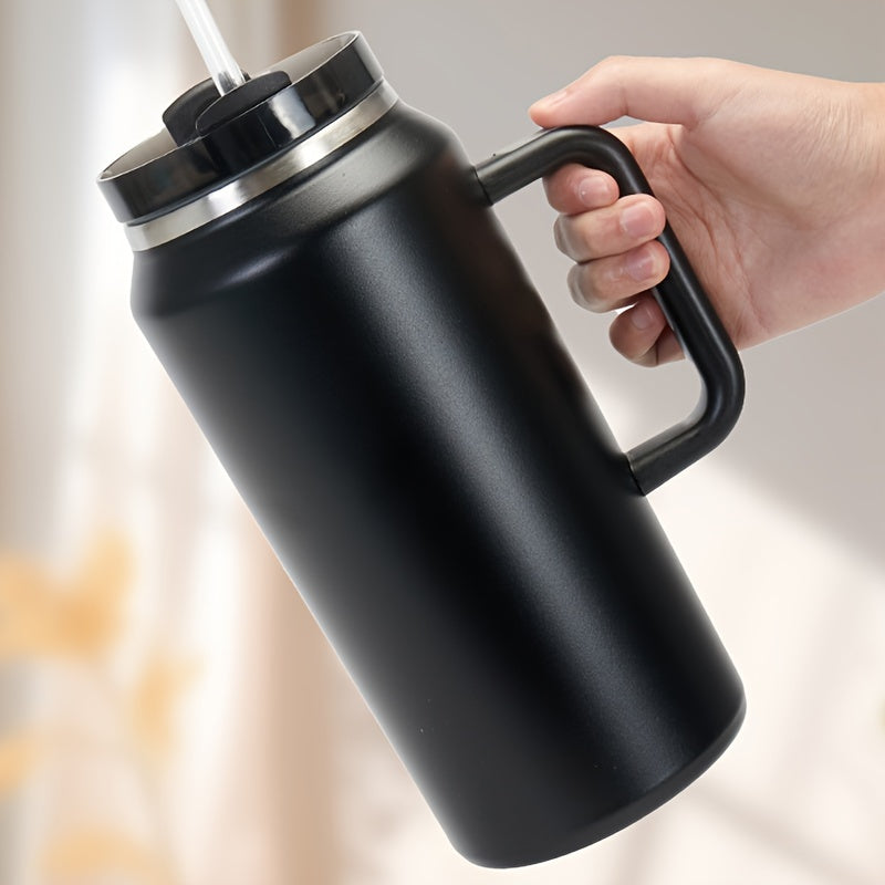64oz Large Capacity Vacuum Insulated Water Bottle Stainless Steel with Handle