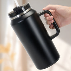 64oz Large Capacity Vacuum Insulated Water Bottle Stainless Steel with Handle