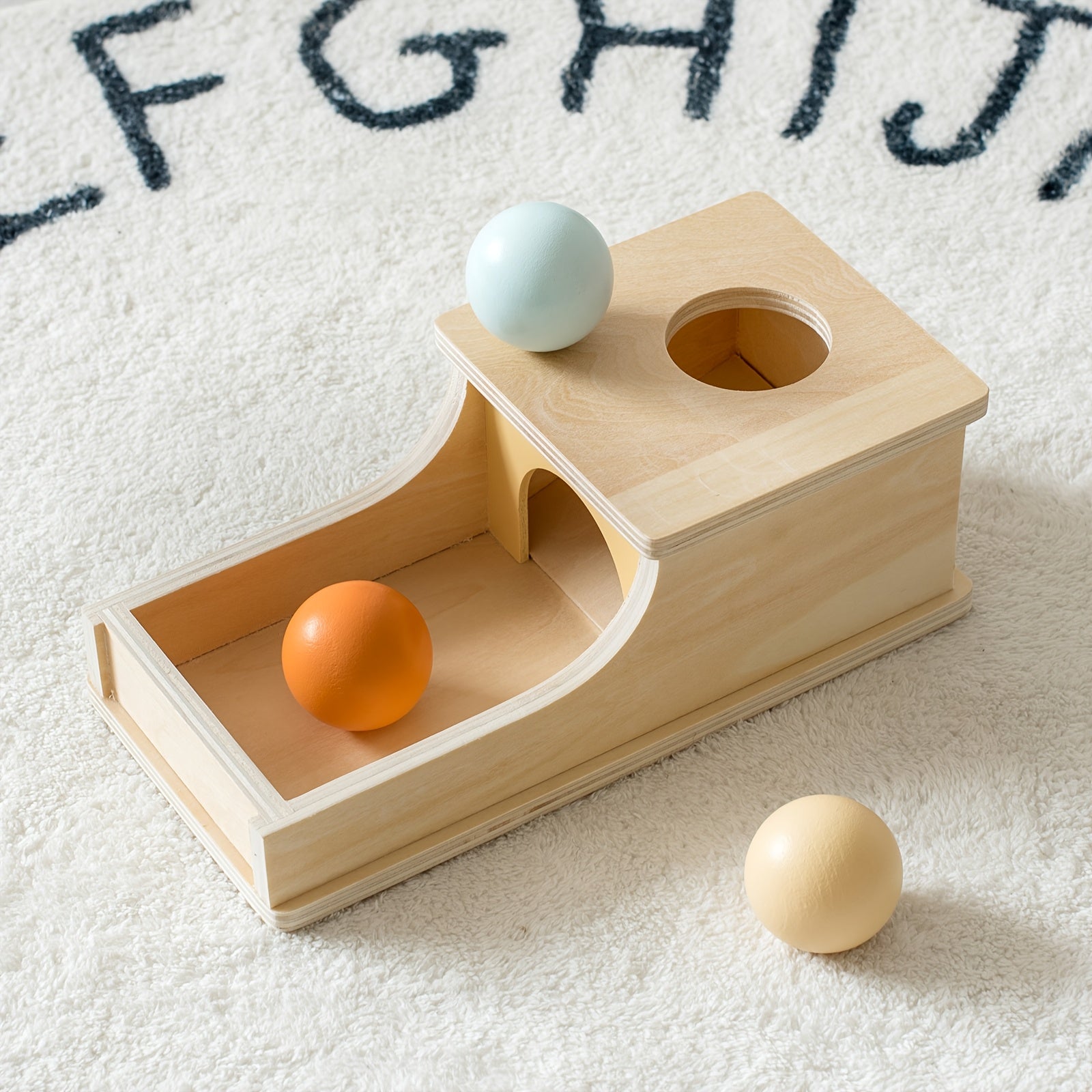 Wooden Puzzle Box Sorting Toy Develop Hand Eye Coordination