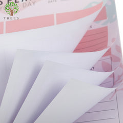 Trees 1pc Schedule Notebook 8.6x6.5 Inches 52 Sheets