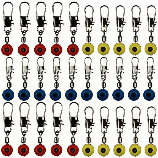 30pcs Fishing Line Connectors Sinker Slides Durable Fishing Accessories