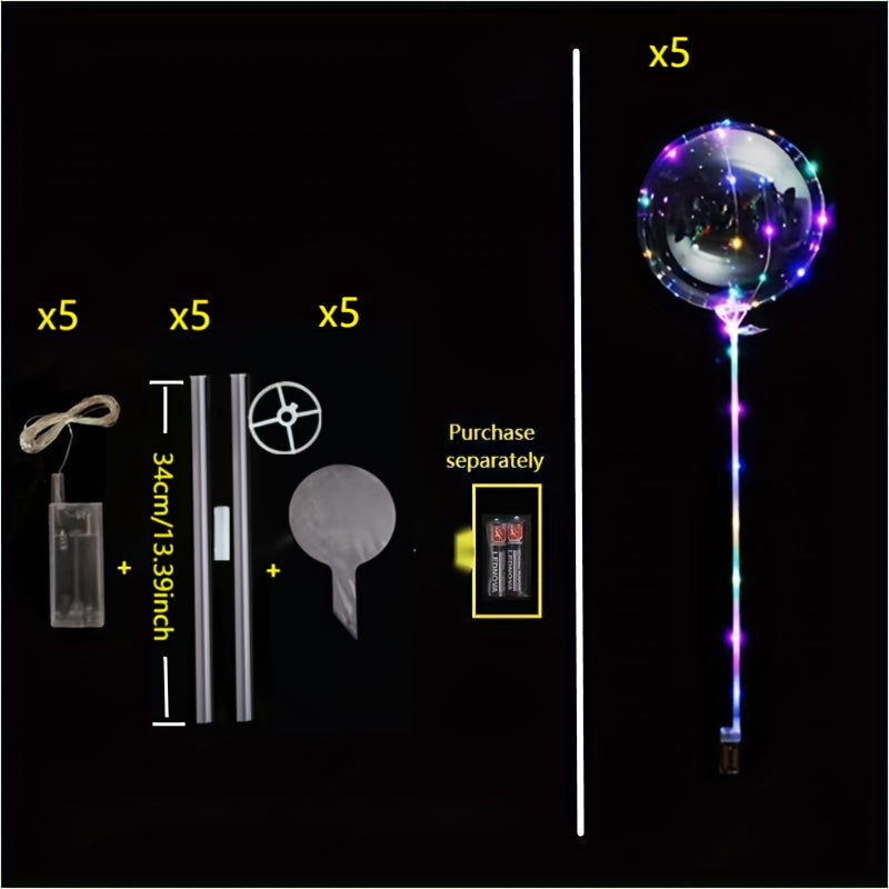 LED Balloons 10 Pack Light Up Balloons for Halloween Christmas