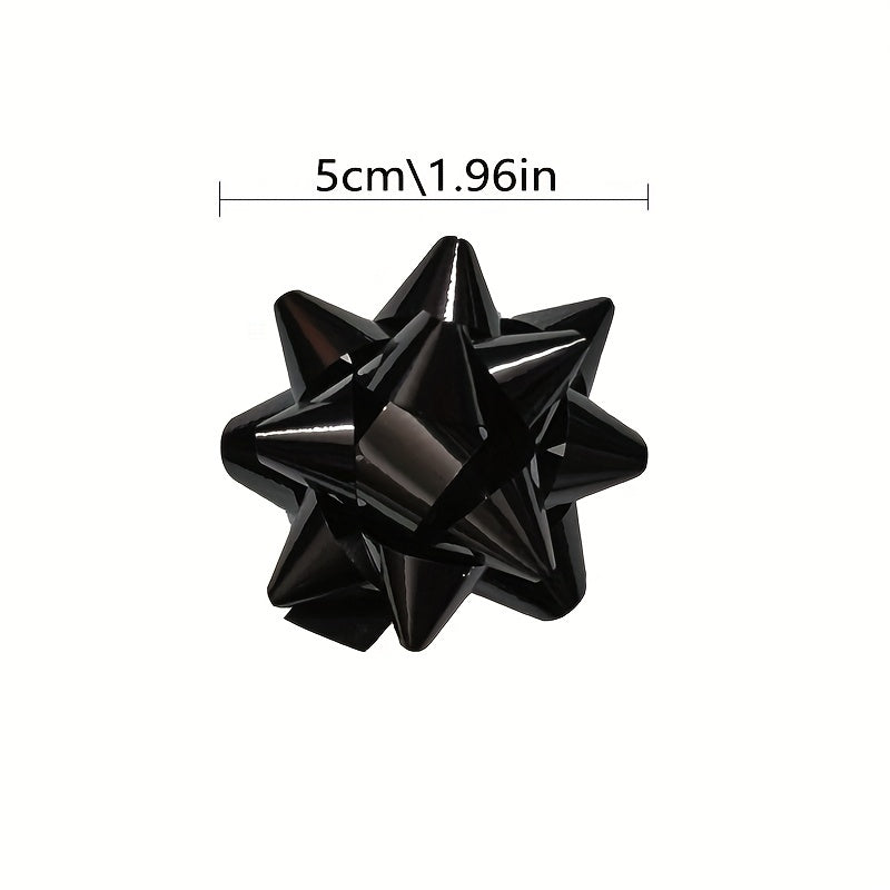 16pcs Star Bow Christmas Gift Basket Decoration Holiday Flower Wrap
