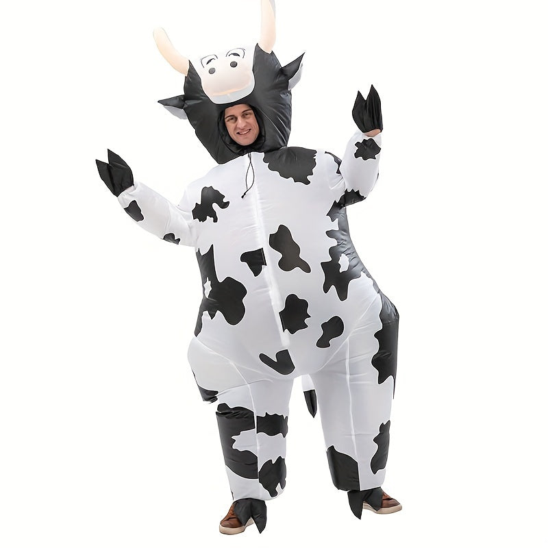 Inflatable Cow Costume Set - Perfect for Parties, Halloween, Stage Performances