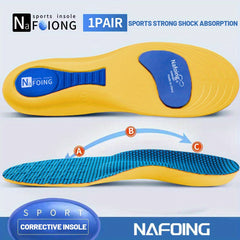 Sports Shock Absorption Insoles High Elastic Deodorant Comfortable Running