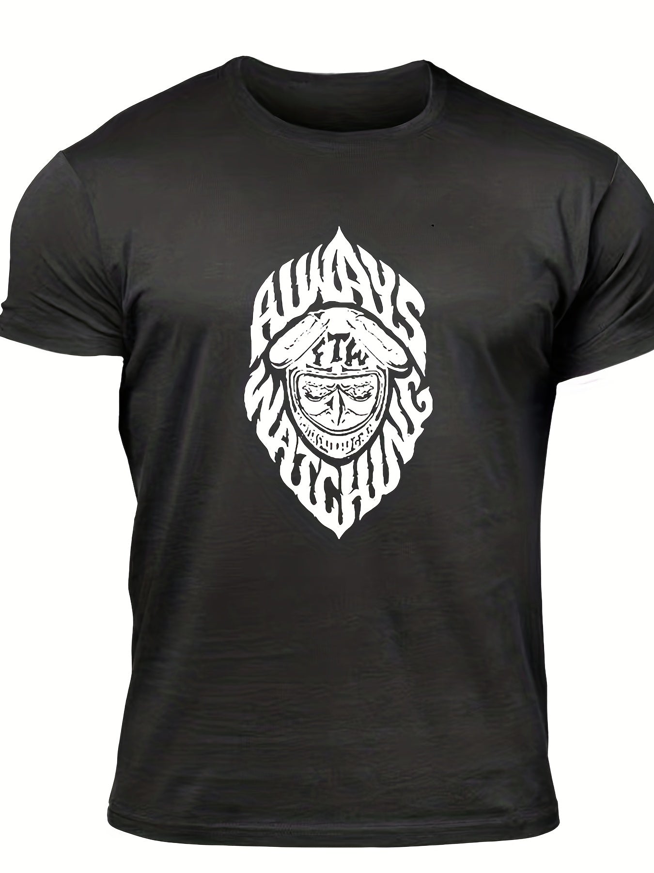 Men's Always Watching Print T shirt Casual Tee
