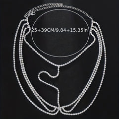Boho Rhinestone Head Chain Bride Hair Jewelry