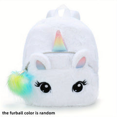 European Unicorn Plush Backpack for Toddlers