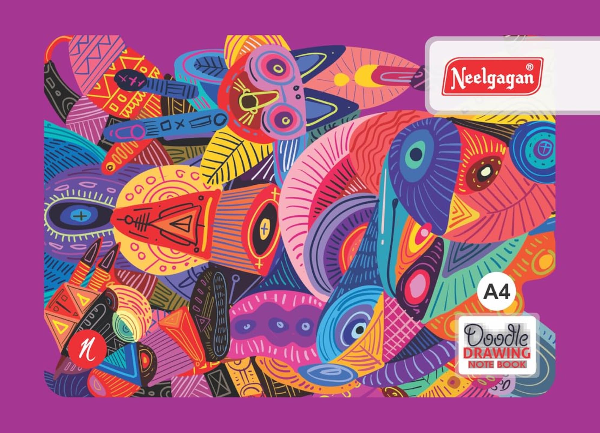 Doodle Drawing Notebook Pack of 10, A4 Plain Sketch Pads – CRAZE