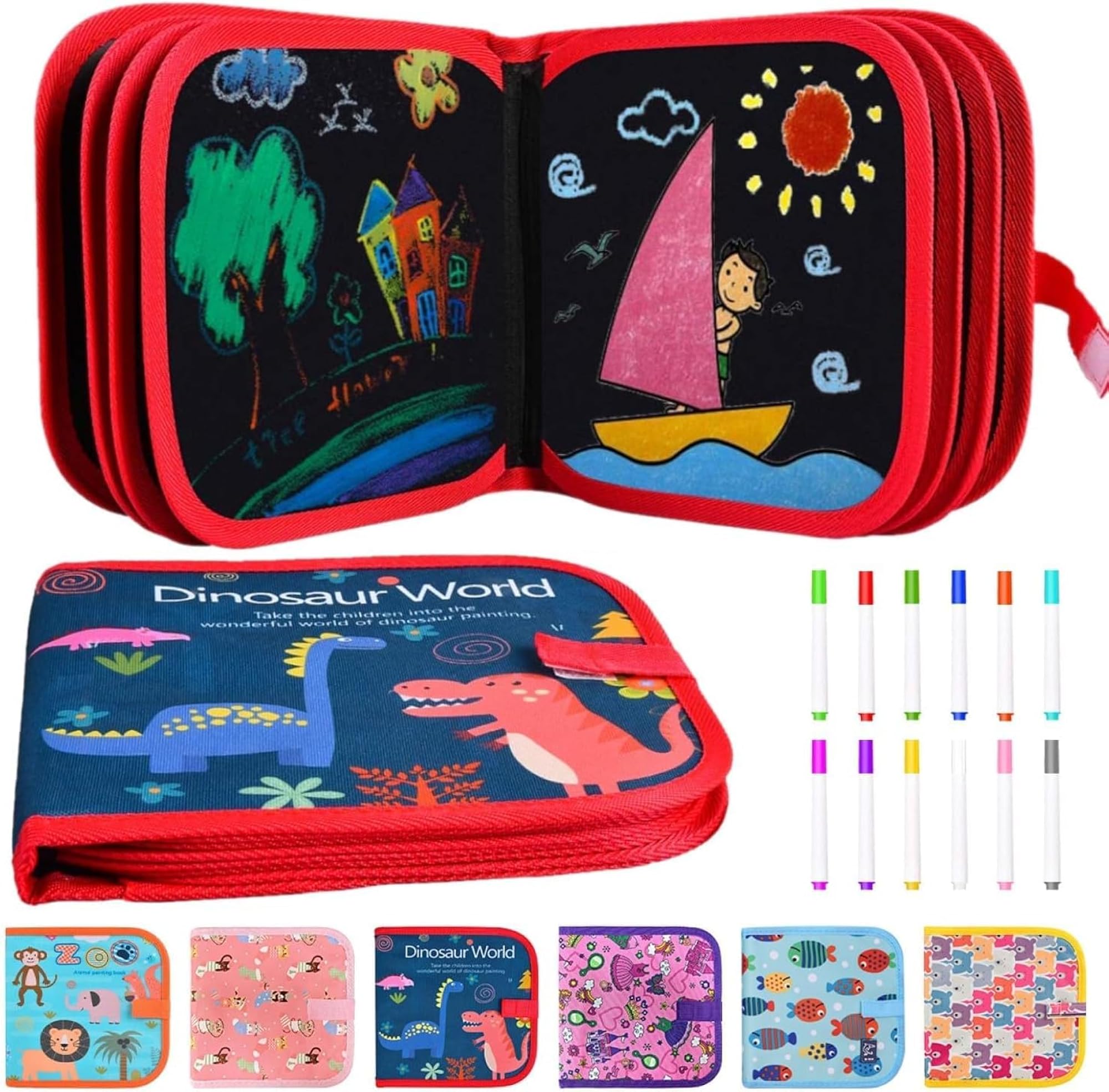 Coloring Book for Kids with 6 Colored Pencils – CRAZE