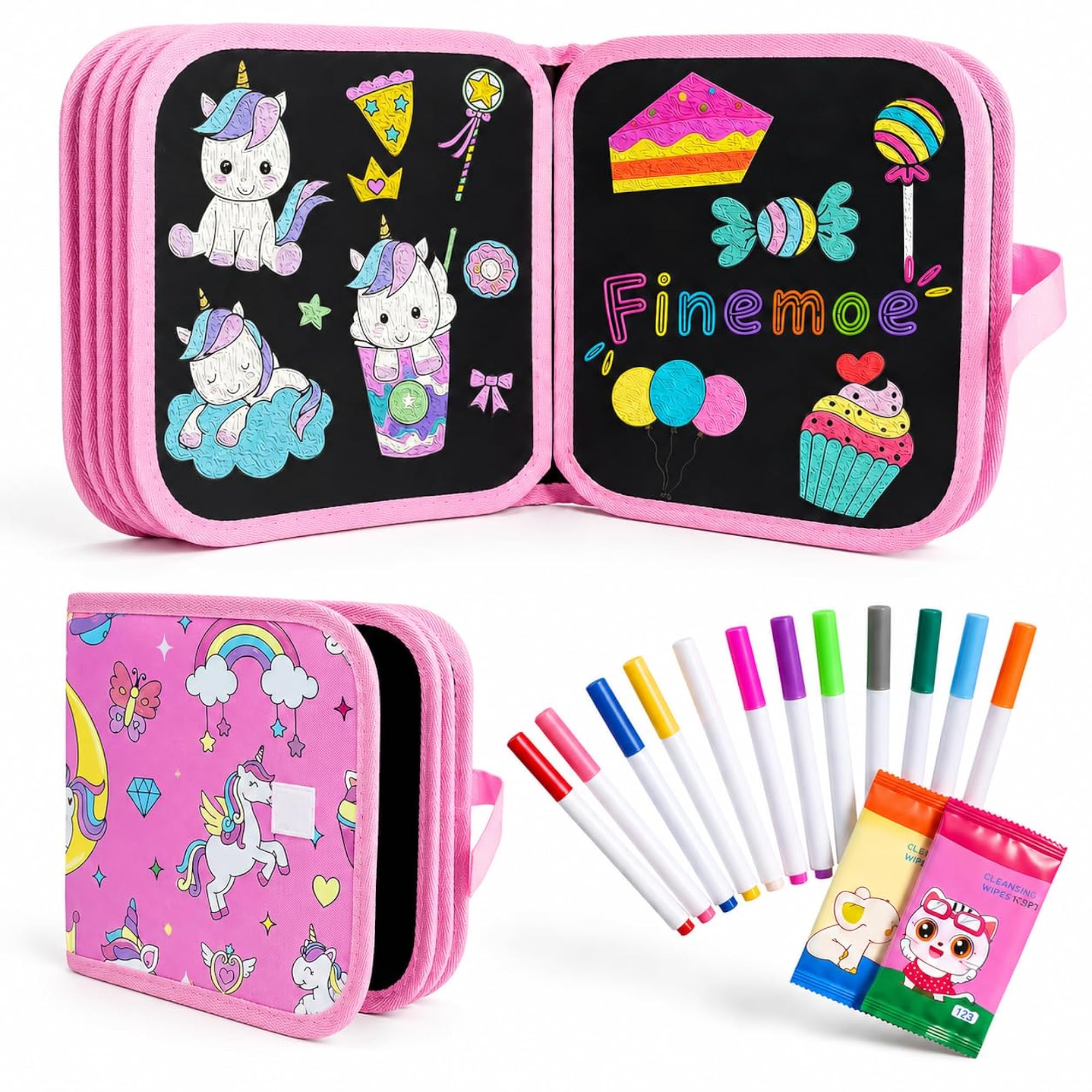 Erasable Doodle Book for Kids with Watercolor Pens – CRAZE