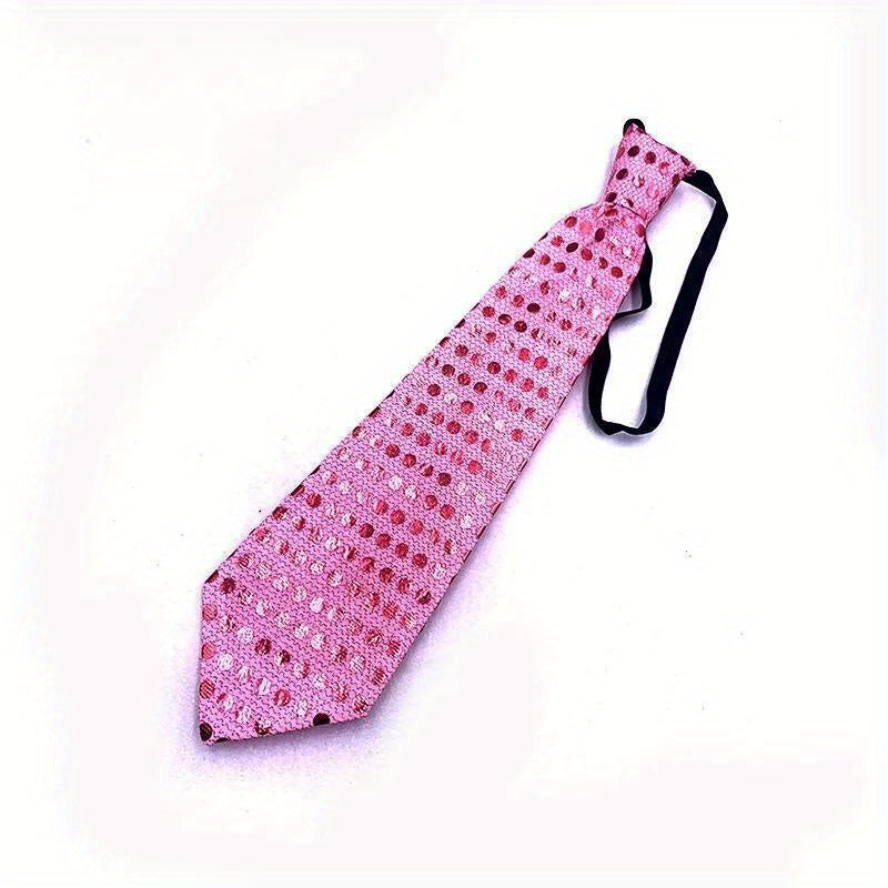 LED Tie Children's Bright Glow Tie Sequin Flash Tie for Parties Carnivals