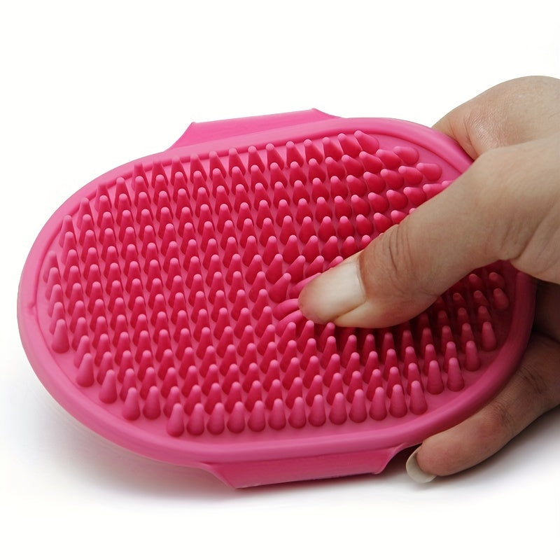 2 in 1 Pet Bath Brush and Massage Glove for Cats and Dogs