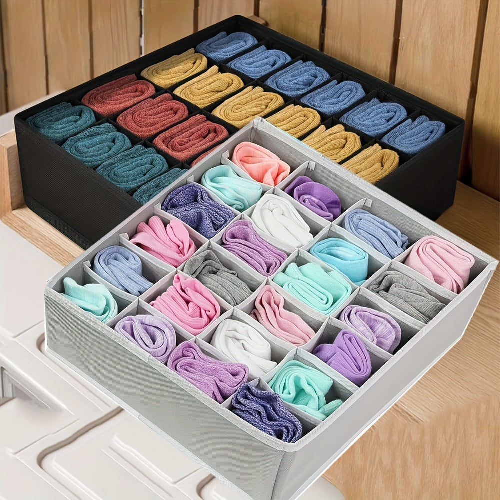 Foldable Fabric Sock and Underwear Drawer Organizer Hanging Storage