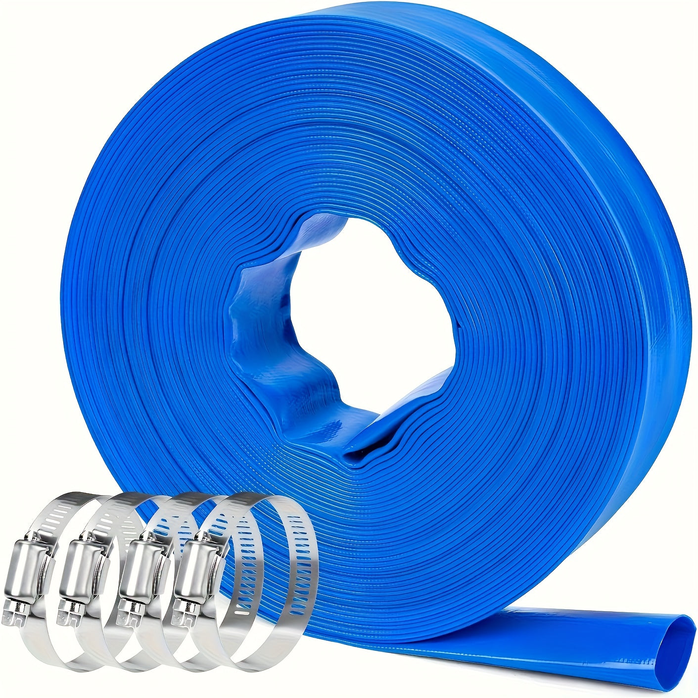 3 Pack 50FT Pool Backwash Hose Reinforced Sump Pump Discharge Hose