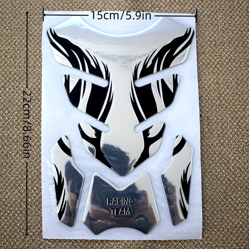 3D Motorcycle Modified Stickers Fish Bone Waterproof Anti-scratch Cover