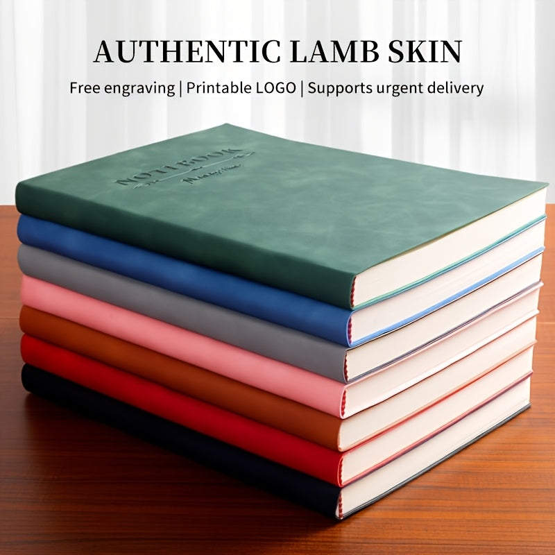 Set of 3 Personalized A5 Slim Notebooks - Engraved Cover, 360 Pages