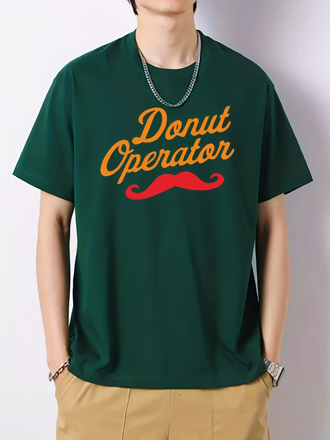 Men's Cotton Letter Print Graphic Tee