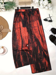  Tie Dye High Rise Wide Leg Pants