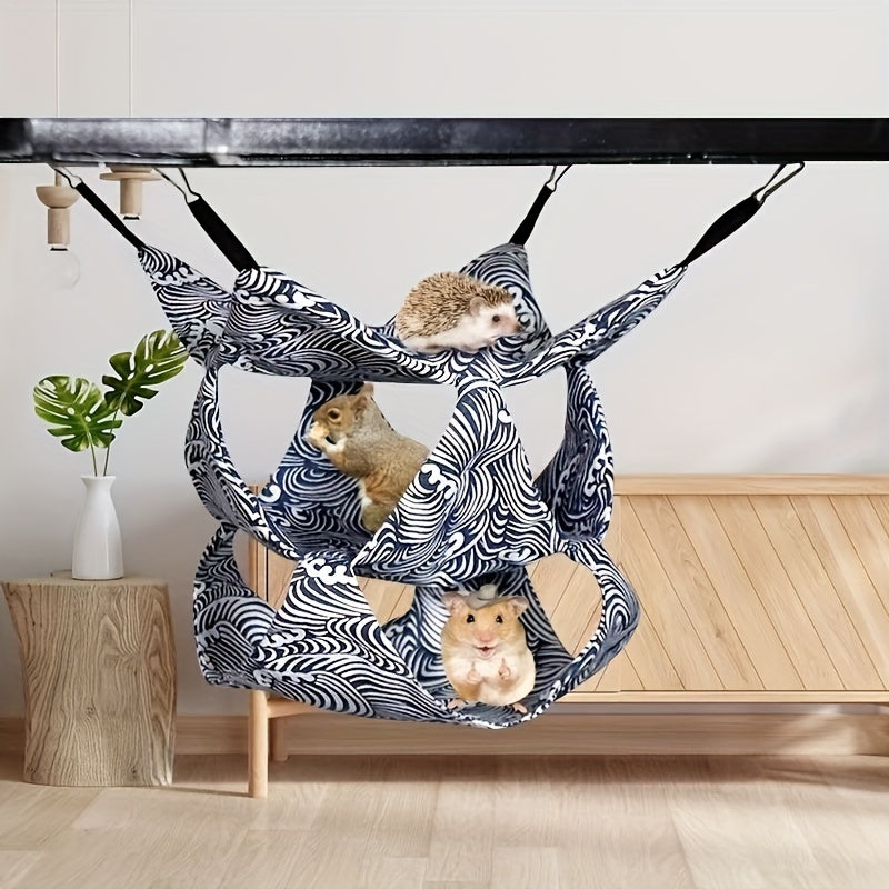 Cozy Hanging Hammock for Small Animals Single/Double/Triple Layer Options