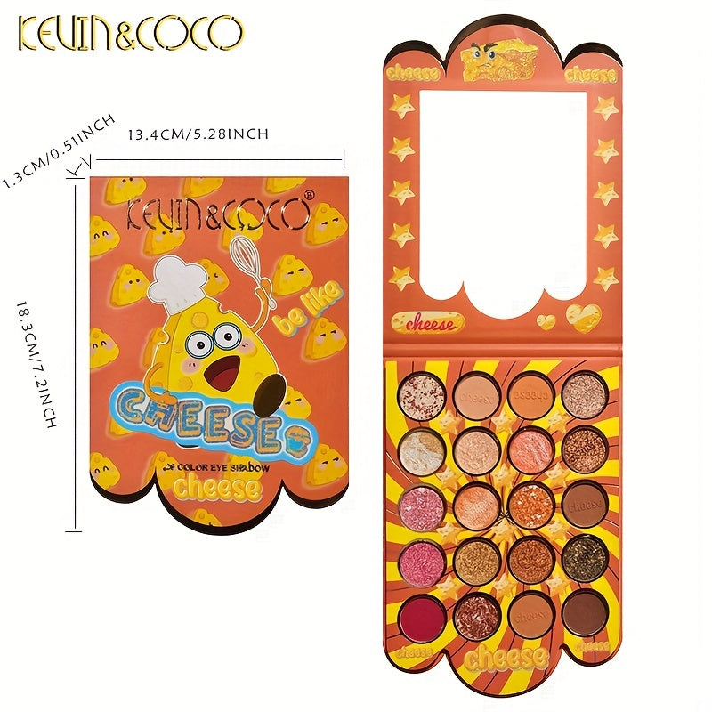 Cheese Eyeshadow Palette Pearly Matte Shimmer