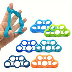 6pcs Silicone Finger Trainer Finger Pull Ring Finger Exerciser
